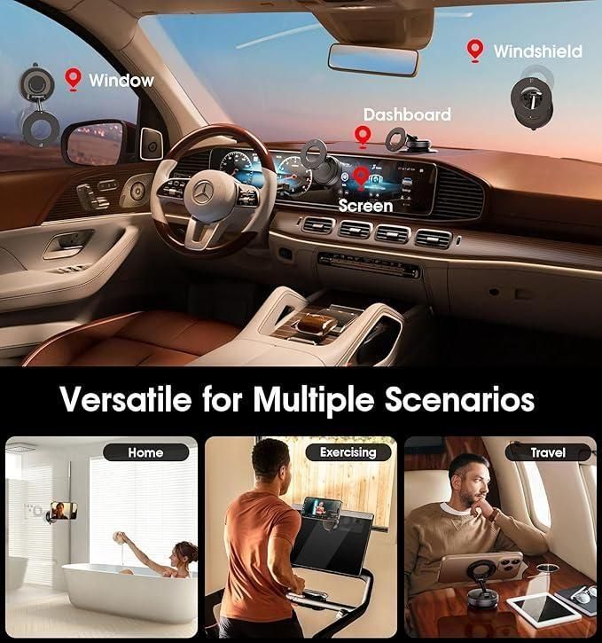 π±β¨ Magnetic 360Β° Suction Phone Holder β Strong Grip & Sleek Design