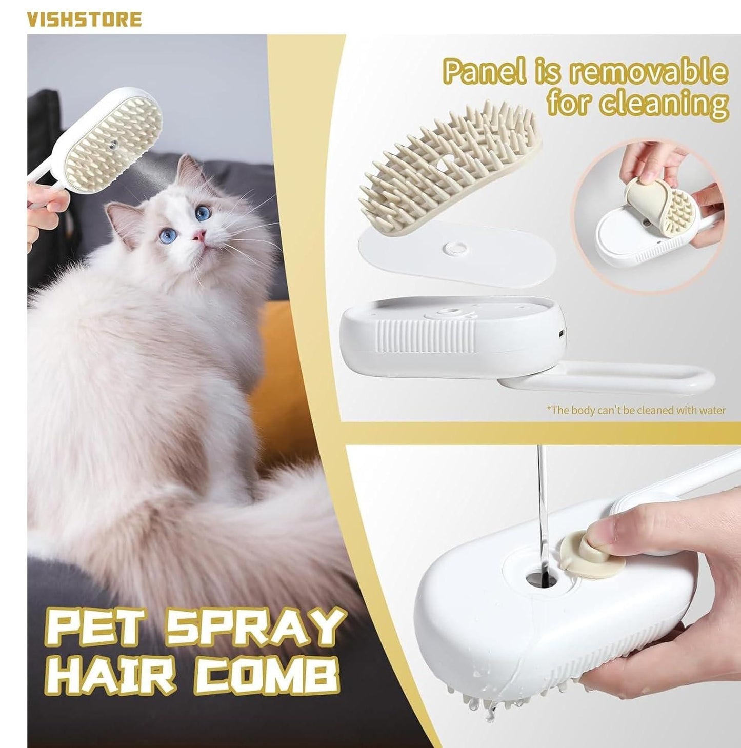 πΎ Steam Brush for Dogs & Cats πΆπ±