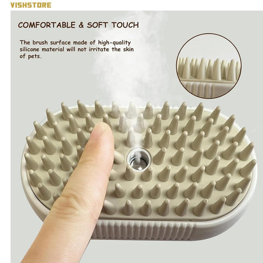 🐾 Steam Brush for Dogs & Cats  🐶🐱