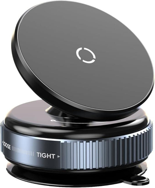📱✨ Magnetic 360° Suction Phone Holder – Strong Grip & Sleek Design